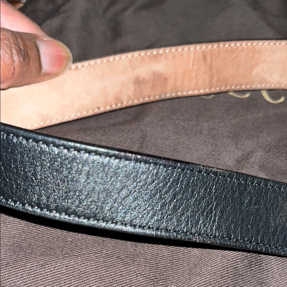 Gucci Black and Gold Belt with Iconic GG Buckle (Boys) - Picture 4 of 7